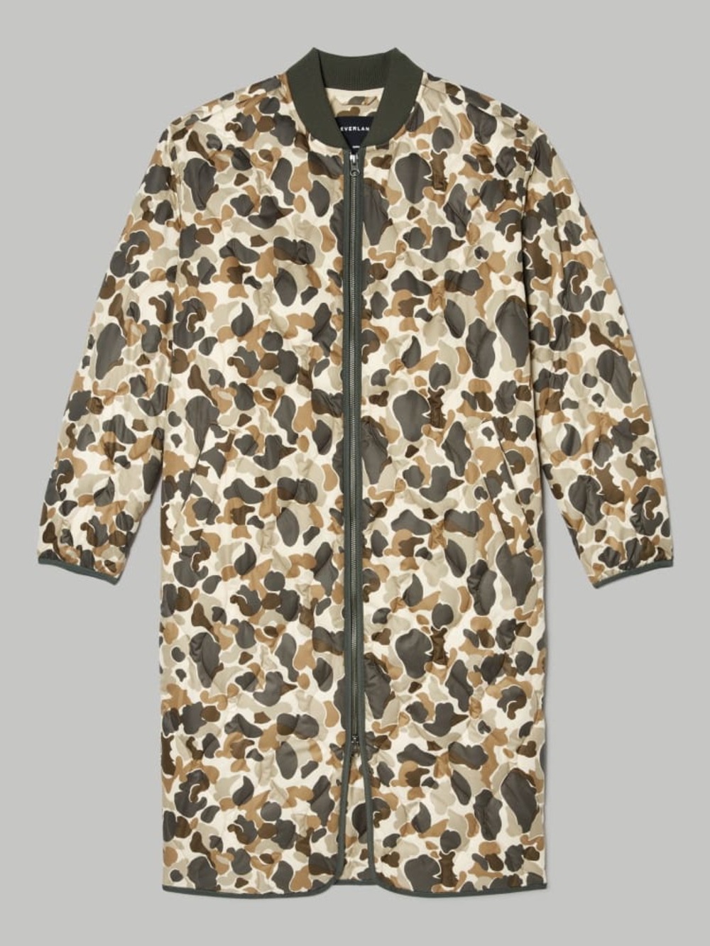 NWT BISCOTTI from EVERLANE THE RENEW LONG LINER SIZE XS - OVERSIZED RETAIL $198